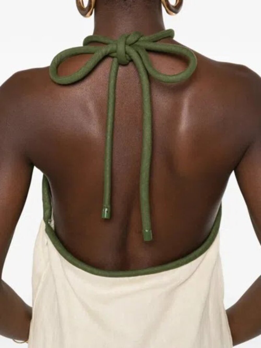 FARM RIO Palm Tree Embroidered Halter Neck Mini Dress - NWT - Size Small - Picture 5 of 14